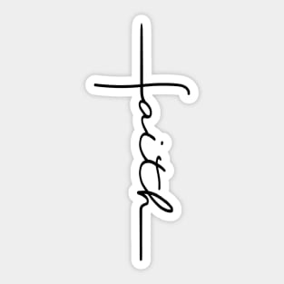 Faith Cross Sticker